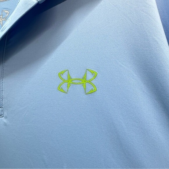 Under Armour heat gear loose fit athletic polo. dri fit material men's 2xl - Picture 3 of 6